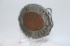 1970&rsquo;s Belt Buckle Oval Mixed Metal 200 Years Ago Liberty Bell