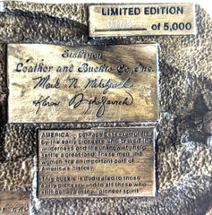 Wagons West American Commemorative Buckle – Siskiyou 1981 Limited Edition Brass
