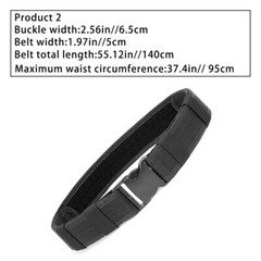 Casual Military MOLLE Tactical Belt Quick Release Buckle Lightweight Hiking Belt