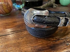 Alexander Kalifano James Reid Style Sterling Silver Belt Buckle 34-37-1.25-75🦬✅