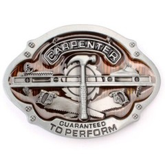 Carpenter Men&rsquo;s Belt Buckle Western Cowboy Native American