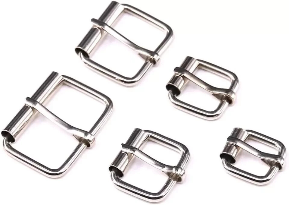 Swpeet 50Pcs 5 Sizes 1/2&Prime; 3/4&Prime; 1&Prime; 5/4&Prime; 5/8&Prime; Multi-Purpose Metal Roller Buckle Ri