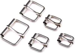 Swpeet 50Pcs 5 Sizes 1/2&Prime; 3/4&Prime; 1&Prime; 5/4&Prime; 5/8&Prime; Multi-Purpose Metal Roller Buckle Ri