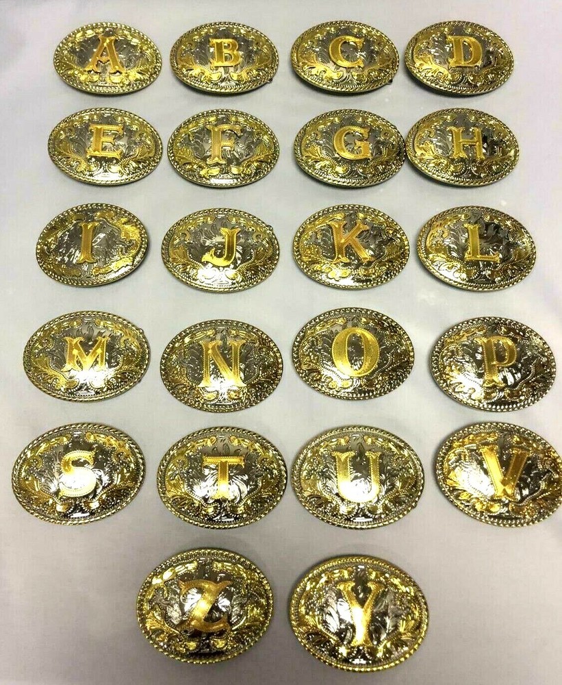 Initial Belt Buckles Alphabet Letter Texas Usa Rodeo Western Cowboy Fashion Men