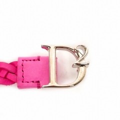 Dsquared 22Aw Logo Buckle Mesh Leather Belt Braided 80