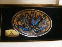 Crown Buckle Co LC Handmade Buckles Lot Of 3
