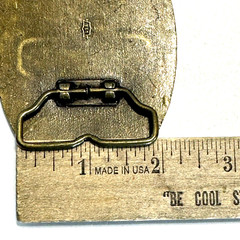 Vintage Brass Belt Buckle NRA Whittington Center 1973-1988 Made in USA