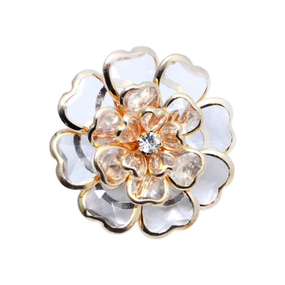 Vintage Fancy Decorative Metal Flower Shaped | Shirt Suit Button Cover For Women