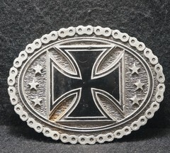 WK25116 VERY COOL VINTAGE 2004 ***CROSS*** RELIGIOUS UNISEX FASHION BELT BUCKLE