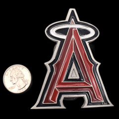 Angels (Shiny) MLB Major League Baseball Team Belt Buckle (New Old Stock)