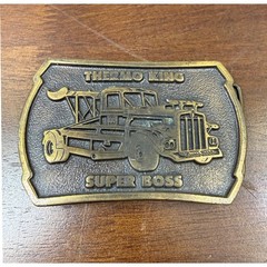 Vintage Thermo King Super Boss Tyrone Malone Kenworth Belt Buckle Indiana Metal