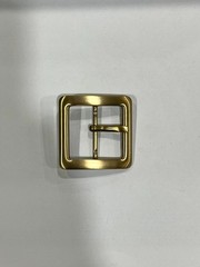 Solid Brass Satin Brass Belt Buckle Made in Italy Fits 1.57&Prime; Belt Strap
