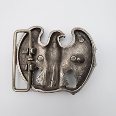Vintage Avon 1970s Patriotic American Eagle Silver Tone Belt Buckle