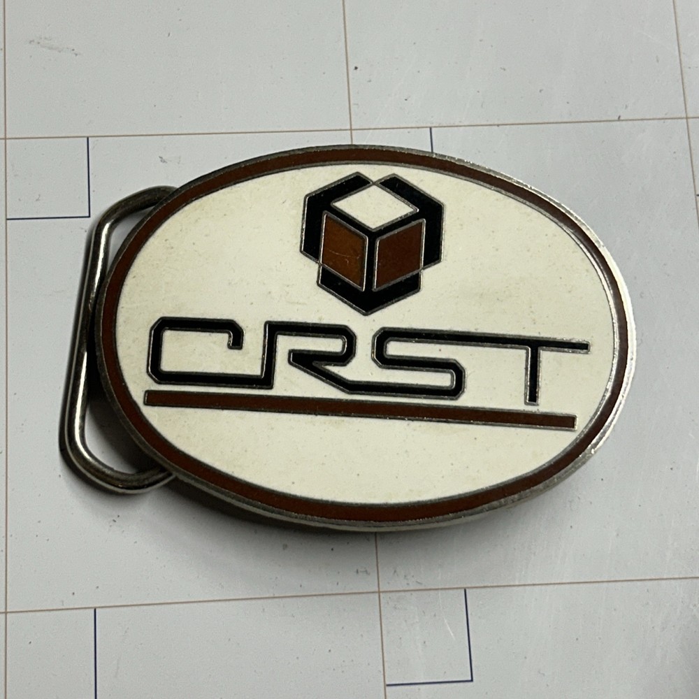 Mens Vintage CRST Transportation Company Belt Buckle