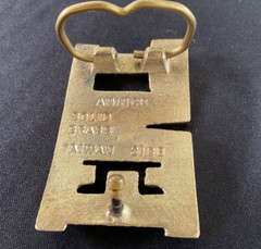 EMT Emergency Medical Technician Aminco Solid Brass Belt Buckle No. 2198 – EXC