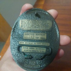 Memorial Day, Bishop, CA 1970-1990 Mule Day Bronze Belt Buckle 147 Of 3500