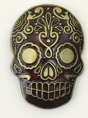 Day of the Dead Belt Buckle Skull Mexico Mexican Skulls Mayan Aztec Belt Buckles