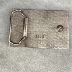 Vintage Belt Buckle Jack Daniel’s Whiskey Enamel Silver Tone Worlds Fair