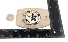 Skeleton & Bones Crossed Reversible Spinning Belt Buckle