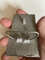 Vintage Aluminum Winchester Repeating Arms Belt Buckle