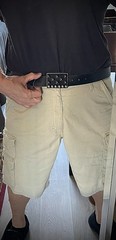 “Arrival Over the Nile” Studded Pyramid Lthr OOAK Buckle Darren McNeese