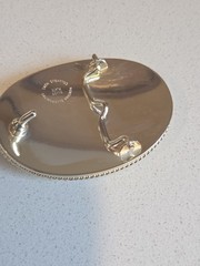 Montana Silversmiths Silver Plated Floral Oval Initial D Western Belt Buckle