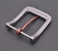 Sturdy Quality Solid Stainless Steel Leathercraft Heel Bar Belt Buckle 40MM