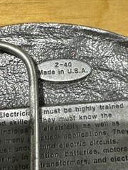 Vintage 1987 Electrician Profession Belt Buckle by Siskiyou Buckle Co Z-40 USA