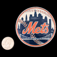 New York Mets MLB Major League Baseball Team Belt Buckle (New Old Stock)