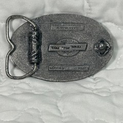 Vintage 1983 Buckle Connection Senior AAF USAF Pilot Wings Belt Buckle Silver
