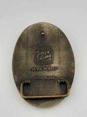 Tony Lama Collection The State of Texas Lone Star Solid Brass Belt Buckle