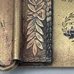 Vintage Wells Fargo and Company Oregon Steam Locomotive Train Belt Buckle Brass