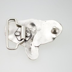 Elephant Belt Buckle Antique Look Antique Silver – Solid Vintage Buckle with Detail