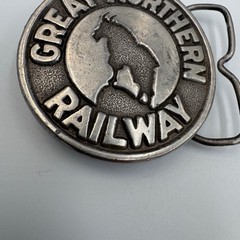 Vintage 1976 Great Northern Railway Belt Buckle Jimm Watson A-40 Made in USA