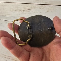 Vintage Smith-Gruner Sii Mining Equipment Company Brass Tone Belt Buckle Oval