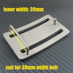 Pure Titanium Pin Belt Buckle Men&rsquo;s Belt Buckles For 1.5&Prime; / 38mm Belt Z499A