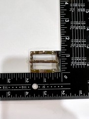 Solid Brass Polished Nickel Belt Buckle Made in Italy Fits 0.79&Prime; Belt Strap