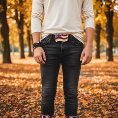 Men Women Teen Kids Buckle Western Cowboy Silver American USA Flag United States