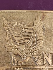 NRA National Rifle Association Freedom Flag 3&Prime; Bicentennial Belt Buckle Vintage