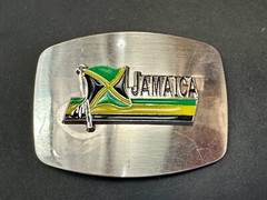 Jamaica Flag Novelty Jamaican Rasta Caribbean Montego Bay Belt Buckle