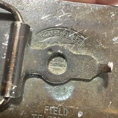 WELLS FARGO & CO Express Train BELT BUCKLE FIELD TELEGRAPH 1877