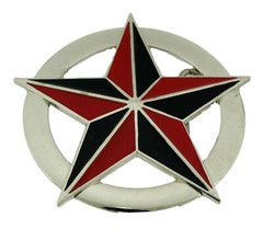 Star Belt Buckle Red Hot Pink Cowboy girly cowgirl western skull rodeo men women
