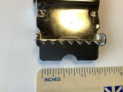Vintage Chrome Plated B&B Belt Buckle for 1 1/4” Belt UNUSED