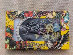 New w/Tags Ed Hardy Metal Belt Buckle Death or Glory Skull & Dagger 260448G