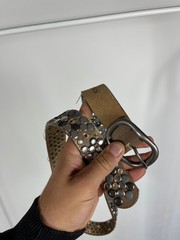 Vintage Studded Punk Rock Belt 105cm 41in Goth Metal Rivet Buckle