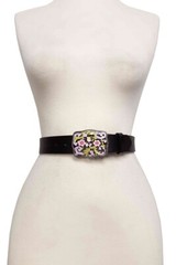 Auction for a Colored Enamel Floral Belt Buckle
