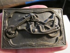 VINTAGE MOTORCYCLE CHOPPER THEME BELT BUCKLE – GW-13