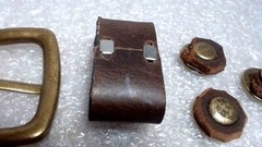 Western Belt Buckle with belt keeper 3 belt posts