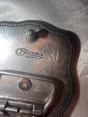 vintage NOCONA belt buckle RODEO metal steel WESTERN cowboy BULL RIDER