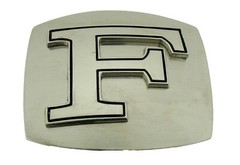Men Women Vintage Silver Metal Initial Western A-Z Belt Buckle Cowboy Cowgirl